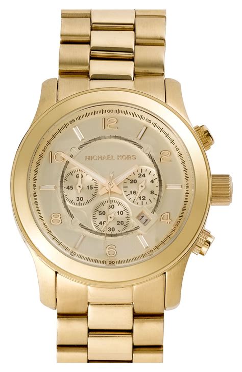 michael kors large runway chronograph watch|Michael Kors Watch mk 5733.